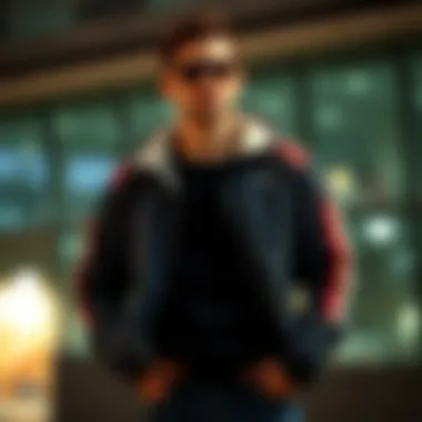 Casual jacket with a modern cut