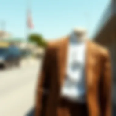 Stylish blazer in neutral tones