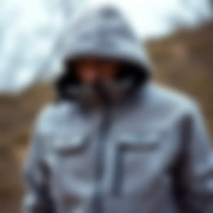 Textured outerwear for colder seasons