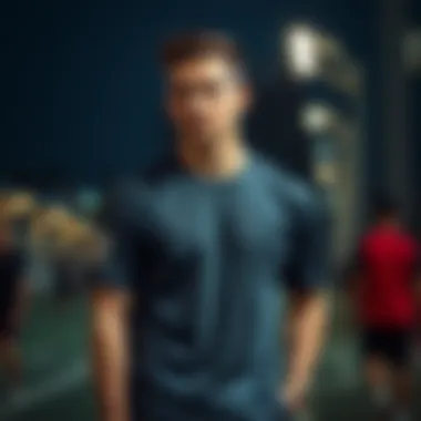 Stylish athletic shirt showcasing modern design