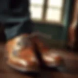 Timeless Elegance of Vintage Leather Shoes Vintage leather shoes showcasing timeless elegance