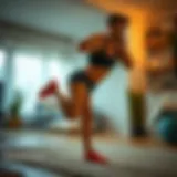 Dynamic leg workout in a home setting