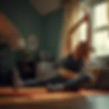 Dynamic stretching routine at home