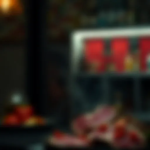 Illustration depicting the negative health impacts of excessive meat consumption