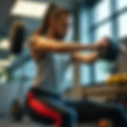 Dynamic workout session focusing on core strength