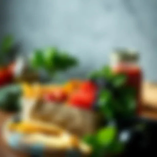 Visual representation of healthy food choices