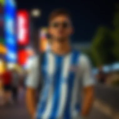 Casual outfit featuring Fenerbahçe jersey with trendy accessories