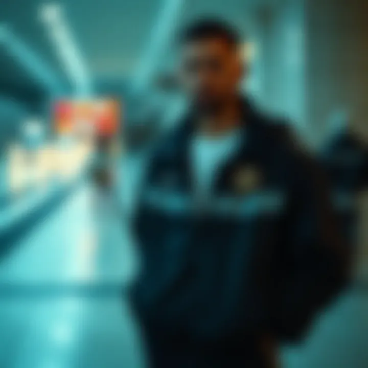 Stylish combination of Fenerbahçe tracksuit with casual wear