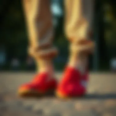 Fıla slippers paired with sporty casual attire