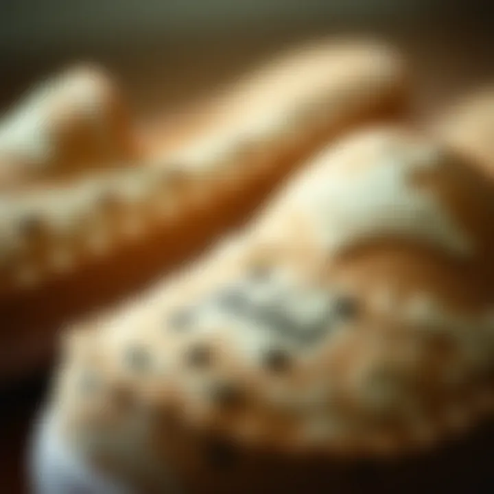 Close-up of Fıla slippers highlighting design details