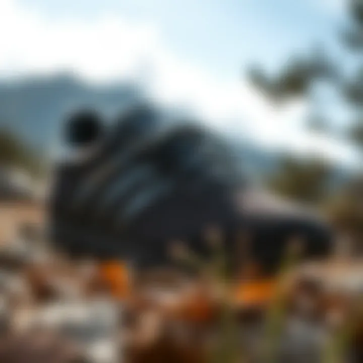 Gazelle shoes in an outdoor setting for hiking