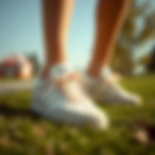 Stylish Gazelle women's shoes on a sunny day