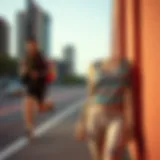 A stylish athletic outfit showcasing healthy materials