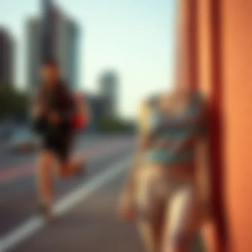 A stylish athletic outfit showcasing healthy materials