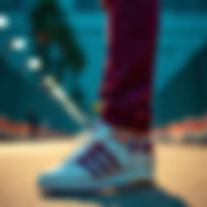 Fashionable outfit combinations featuring the sports shoes