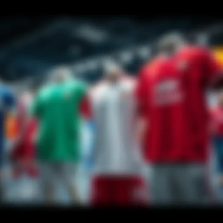 A dynamic display of Hummel Joker sports apparel showcasing unique designs