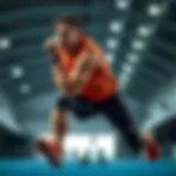 A dynamic athlete showcasing Joma sportswear in action