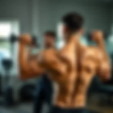 A demonstration of effective training techniques for lat muscles