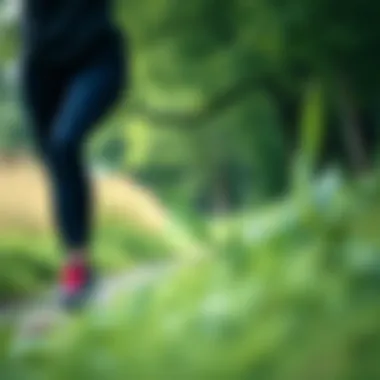 Embracing Nature with Style A woman enjoying a walk wearing Kinetix shoes amidst nature