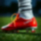 Custom football boots with personalized names