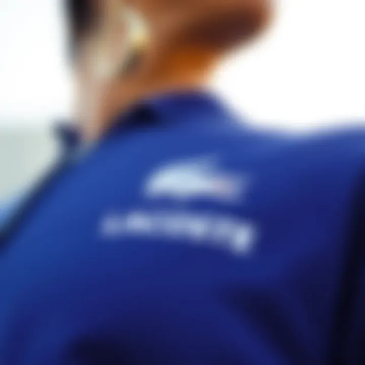 Lacoste Logo on Premium Sportswear Close-up of Lacoste logo on high-quality sports clothing.