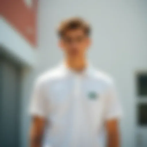 Classic Lacoste Polo T-Shirt showcasing the brand's iconic crocodile logo