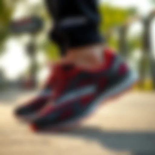 A sleek design of Lescon sports shoes highlighting comfort and performance.