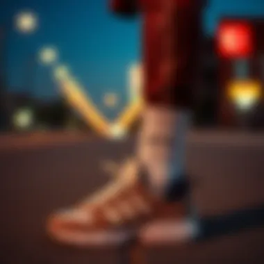 Fashionable outfit paired with maskaret shoes for a sporty look