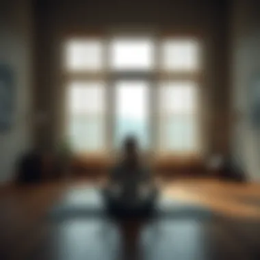 A calm space for meditation emphasizing focus and mindfulness