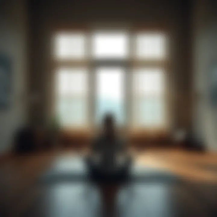 A calm space for meditation emphasizing focus and mindfulness