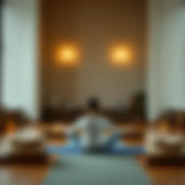 A tranquil meditation scene focusing on inner peace