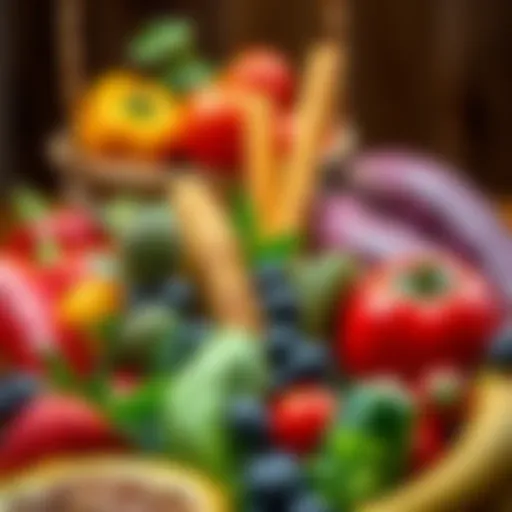 Vibrant fruits and vegetables representing a healthy diet