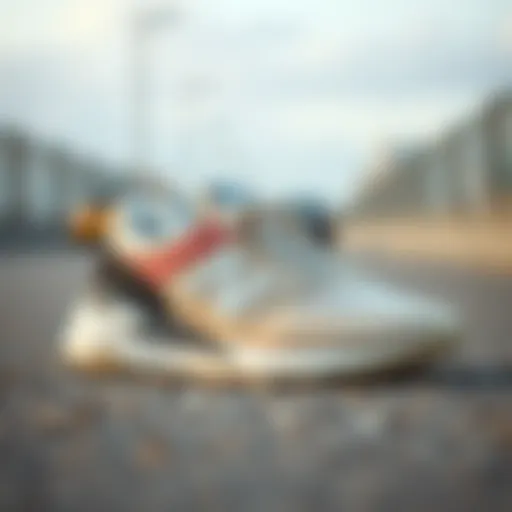 Elegant cream-colored sneaker showcasing style and comfort