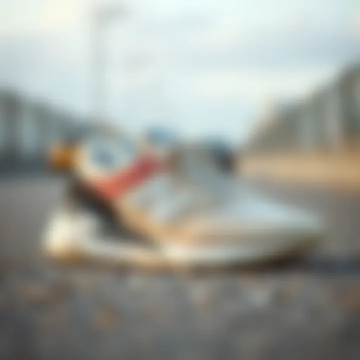 Elegant cream-colored sneaker showcasing style and comfort