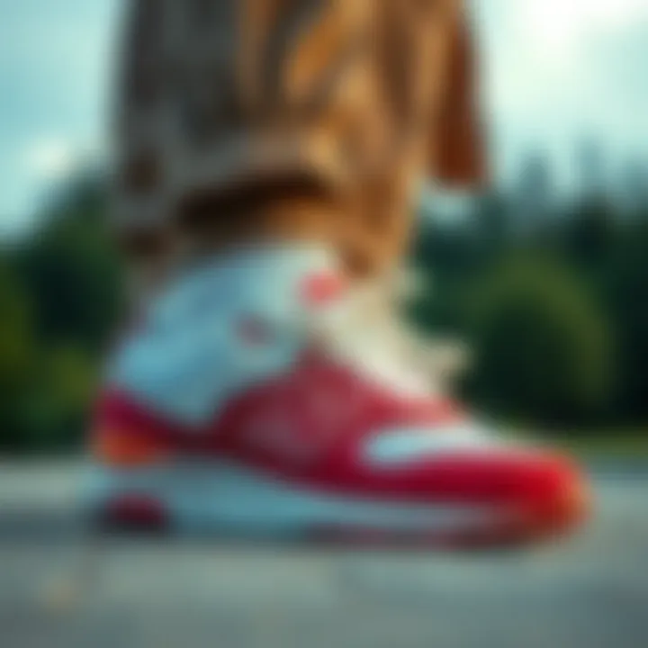 Fashionable look with New Balance 580 shoes paired with casual wear