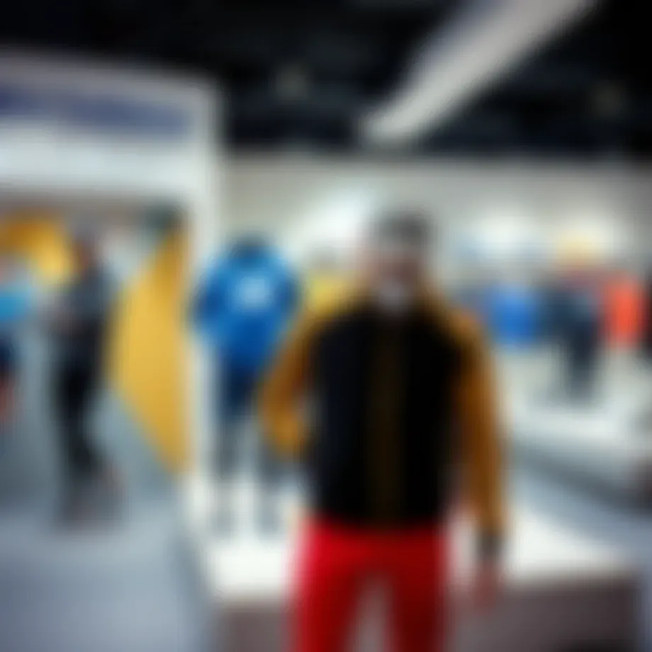 Stylish sportswear display in New Balance Suadiye