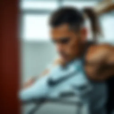 Athlete wearing Nike Air Deldon during a workout