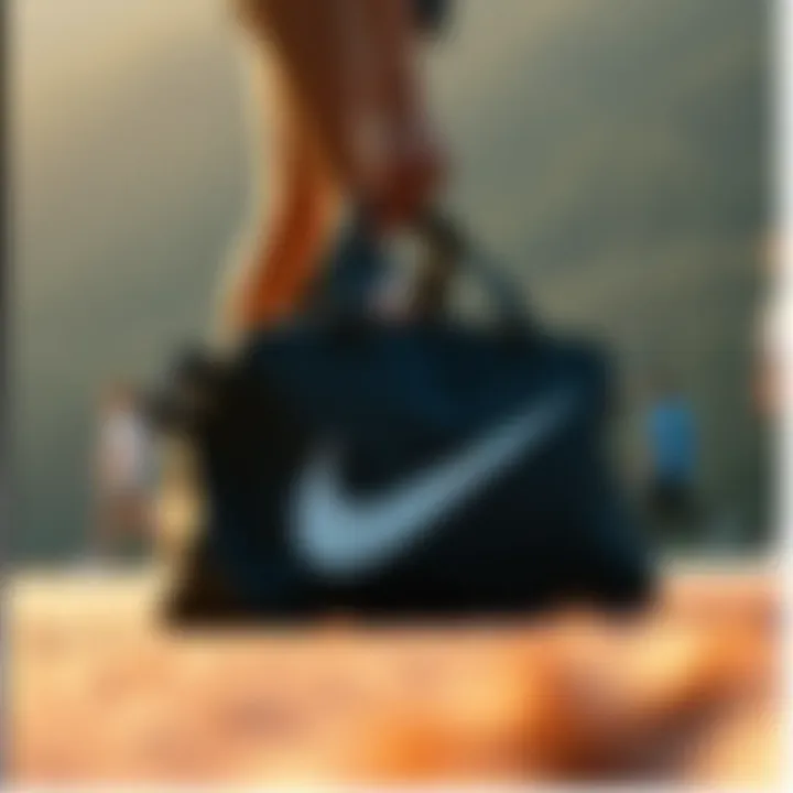 Versatility for Active Individuals Nike bag in an active lifestyle setting demonstrating versatility