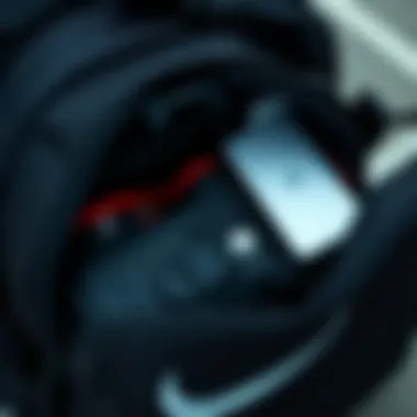 Practicality in Design Functional compartments of a Nike bag highlighting practicality