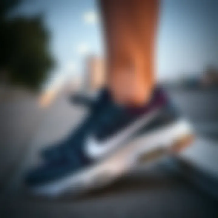 Stylish combination of Nike shoes with casual wear