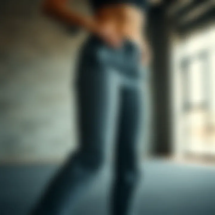 Nike Women's Sweatpants in Action During a Workout Nike women's sweatpants in a fitness environment during a workout