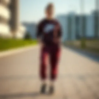 Creative Outfit Combinations with Nike Women's Sweatpants Different combinations of outfits featuring Nike women's sweatpants