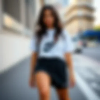 Stylish outfit combinations featuring Nike black shorts