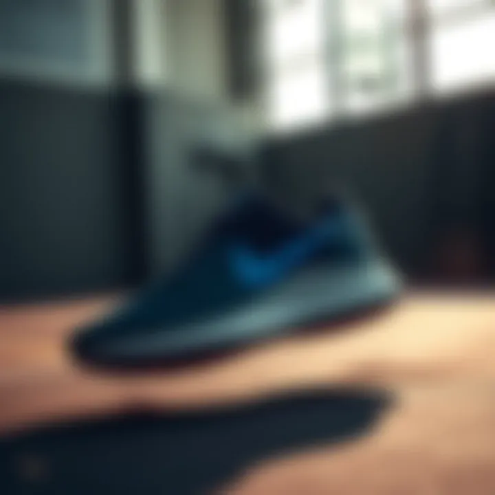 Dynamic action shot of Nike Blazee in a sporty environment