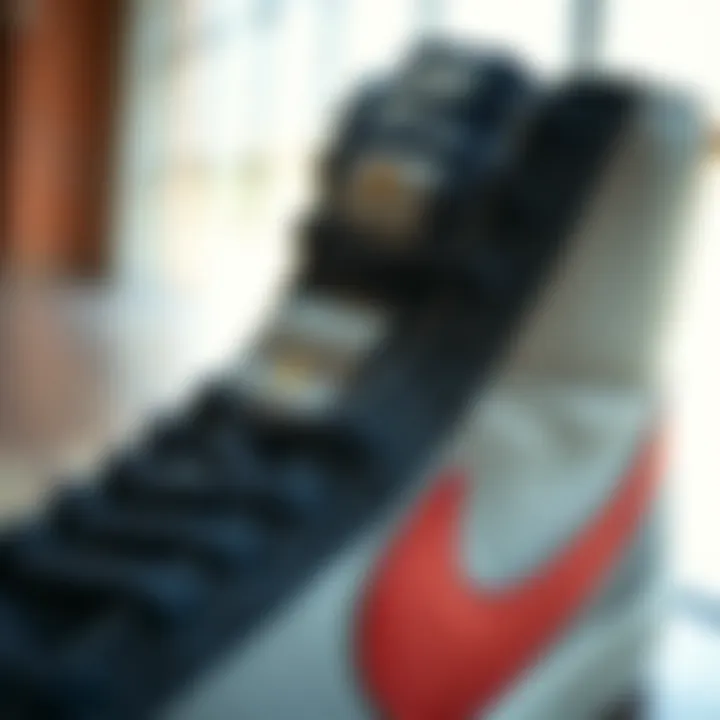 Close-up of Nike Blazer Mid Premium detailing