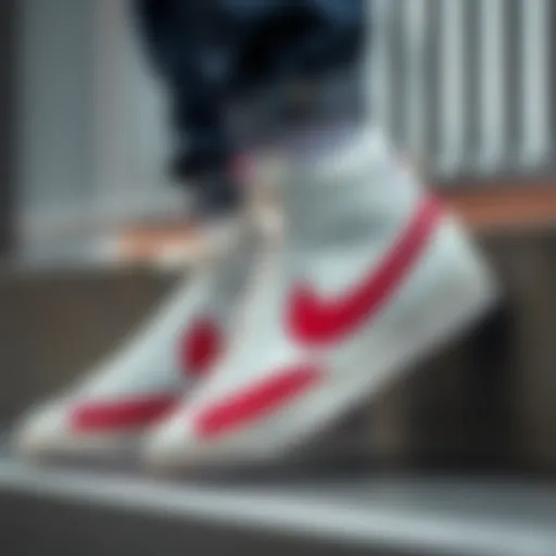 The Nike Blazer Mid Premium showcasing its elegant design