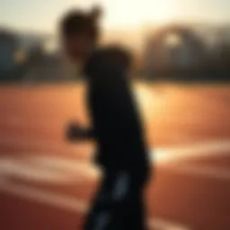 Dynamic silhouette of athletic apparel