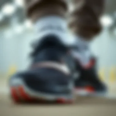 Detailed view of Nike performance features in shoes