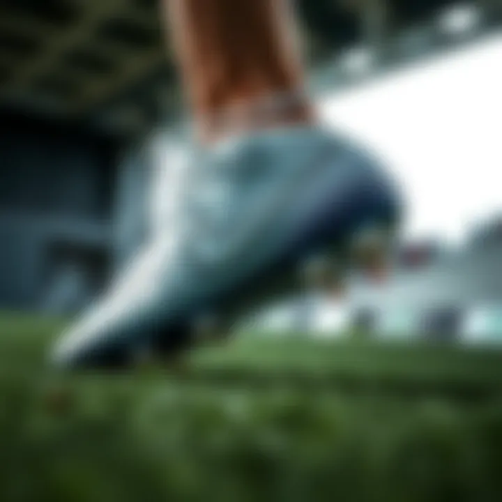 Side view showing the design and comfort of Nike turf football shoes