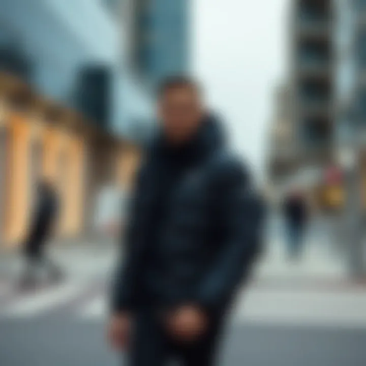 Nike Puffer Jacket in Urban Setting